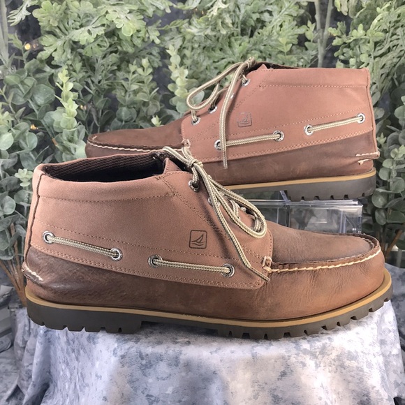 Sperry Top Sider Carson Brown Leather Chukka LaceUp Boots Men’s 9.5M🌟Like NEW🌟 - Picture 3 of 9